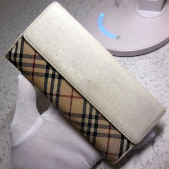 Burberry Nova Check Pane Plaid Browns Red Ivory - Picture 1 of 8